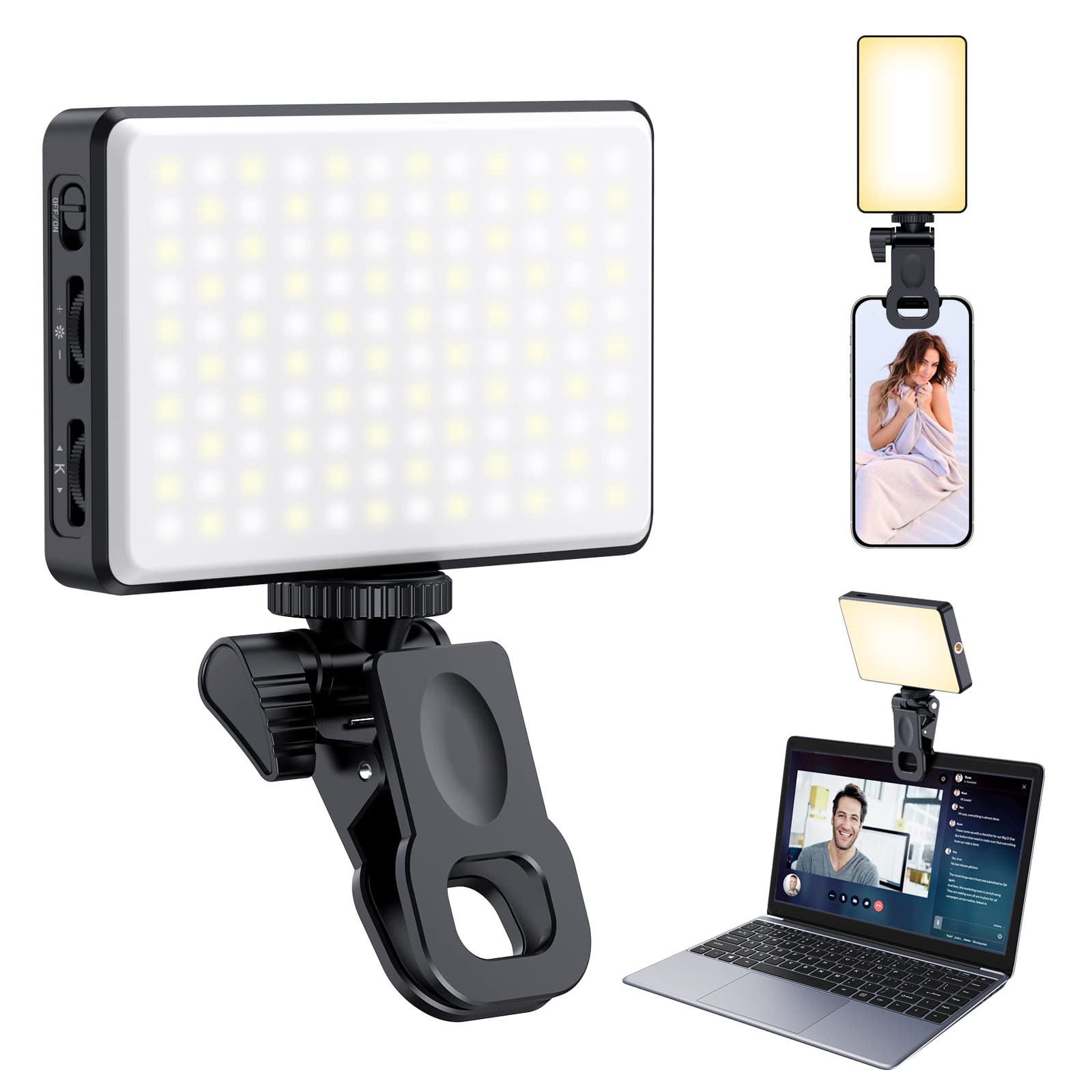 120 LED Phone Light, Selfie Light, Adjusted 3 Light Modes